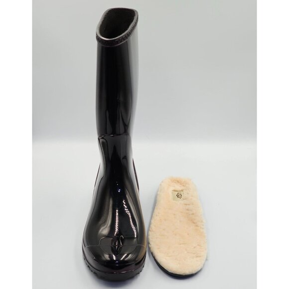 UGG Women's Eggplant Shaye Tall Glossy Waterproof Rain Boots Size 11 2519 - Picture 9 of 16